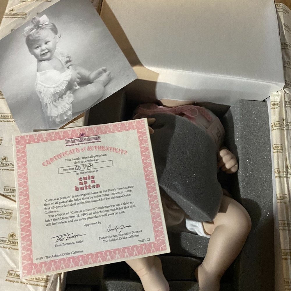 Ashton Drake Doll- Cute As A Button